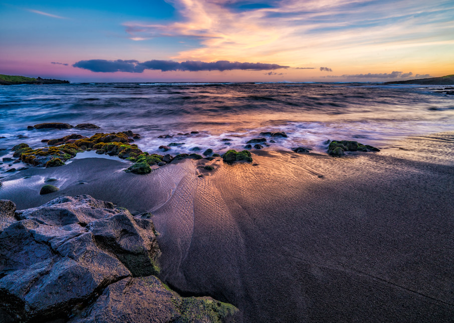 Punaluu Black Sand Beach at Sunset | Seascapes Collection | CBParkerPhoto Art