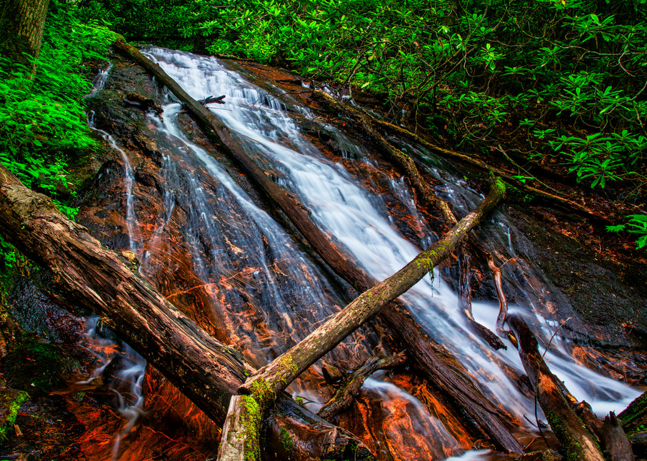 Rufus Morgan Lower Waterfall - Nantahala Mountains fine-art photography prints