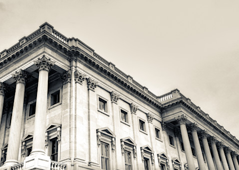 Panoramic view of the Capitol Building in Washington D.C.