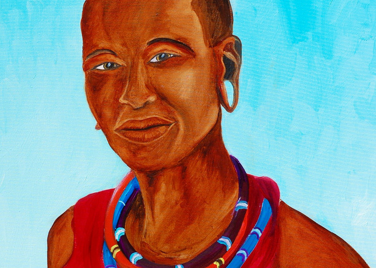 Kenyan Man - Paintings