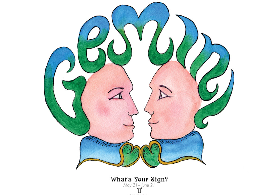 Whats Your Sign? Gemini Print Art | Jeanine Colini Design Art