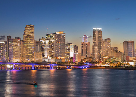 Downtown Miami Skyline  Photography Art | lawrencemansell