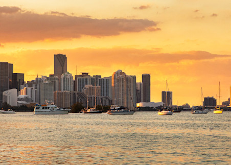 Miami Sunset  Photography Art | lawrencemansell