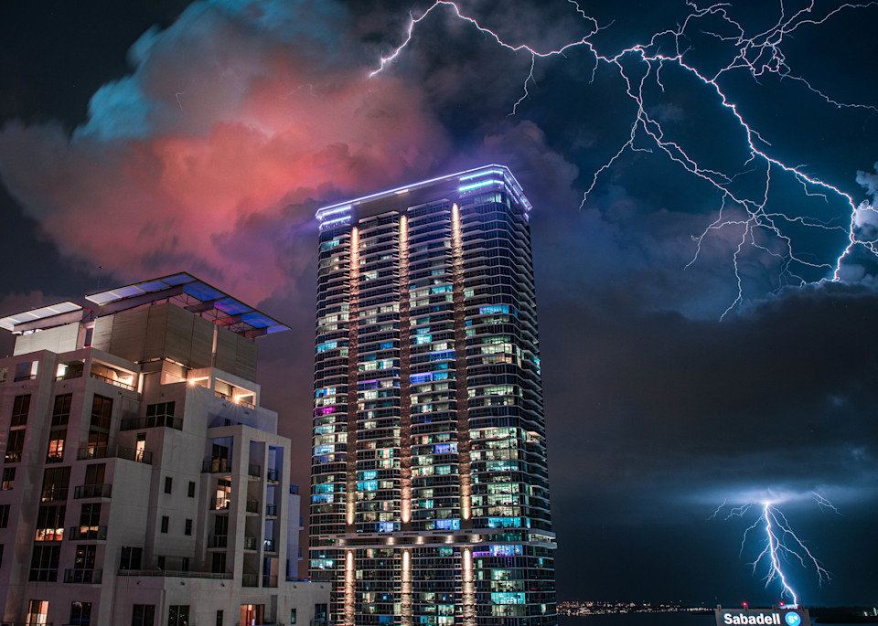 Miami Lightning  Photography Art | lawrencemansell