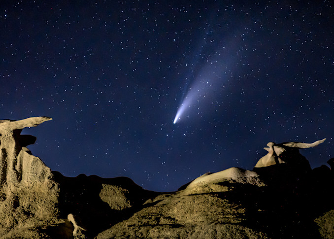 Comet Over Bisti I I Photography Art | Peter Batty Photography