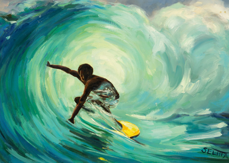 Surfer Art | Goldwoman Fine Art