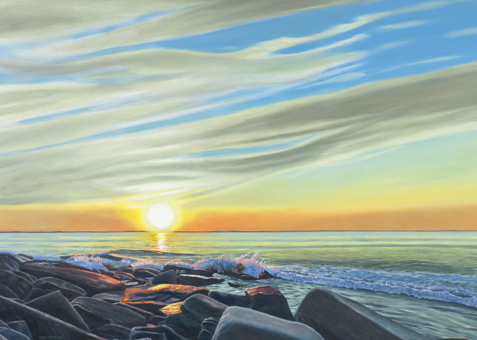 End Of Day, Halibut Point Art | The Art of David Arsenault