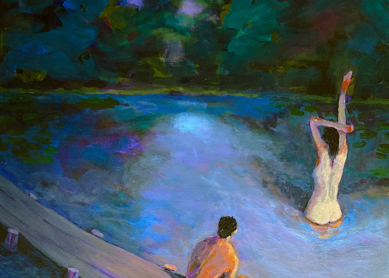 The Night Swim  Art | Charles Wallis