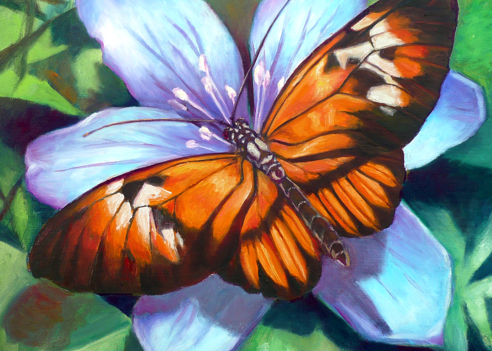 Orange Piano Key Butterfly Art | Nancy Tilles