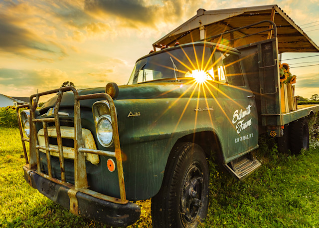 Schmitt's  Truck Sunburst Photography Art | Teaga Photo