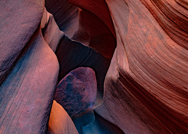 Peekabook Slot Canyon Hole Above 2193  Photography Art | Koral Martin Healthcare Art
