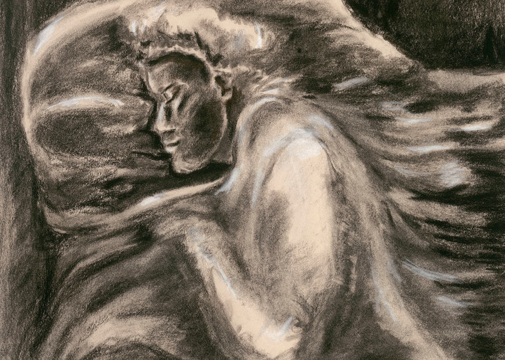 Pre Dawn Light Sleeping Woman Art | Eddie Hudson