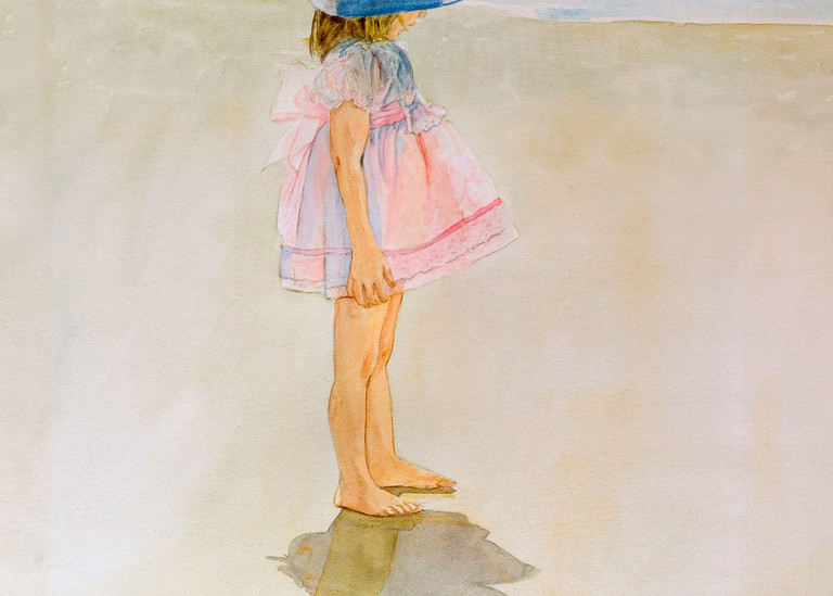 Penny for Your Thoughts is a Watercolor and Print by Donna  D. Turgeon 
