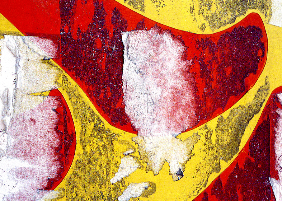 Vibrant Red Yellow Abstract NYC Nolita Print – Sherry Mills