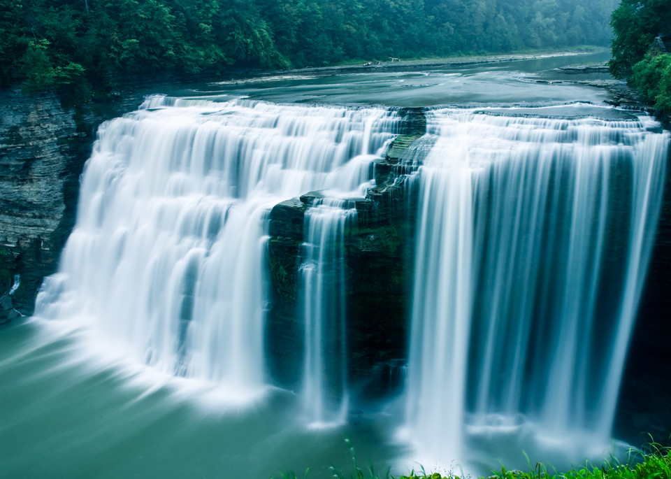 Middle Falls, Genesee River, Letchworth State Park, New York