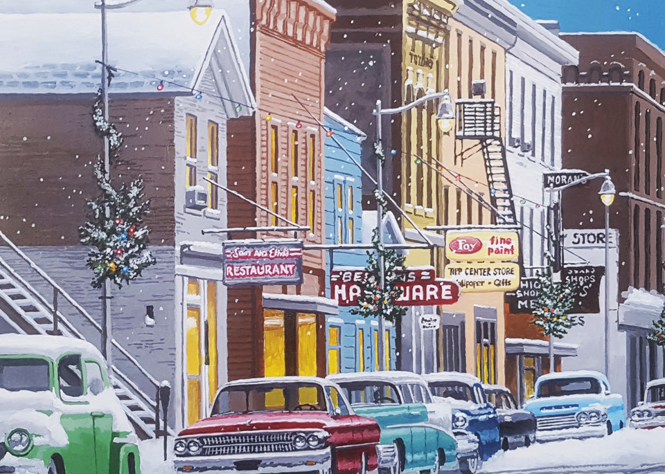 Downtown Tipp City, Ohio, 1960's, 2017 Art | Logan Rogers