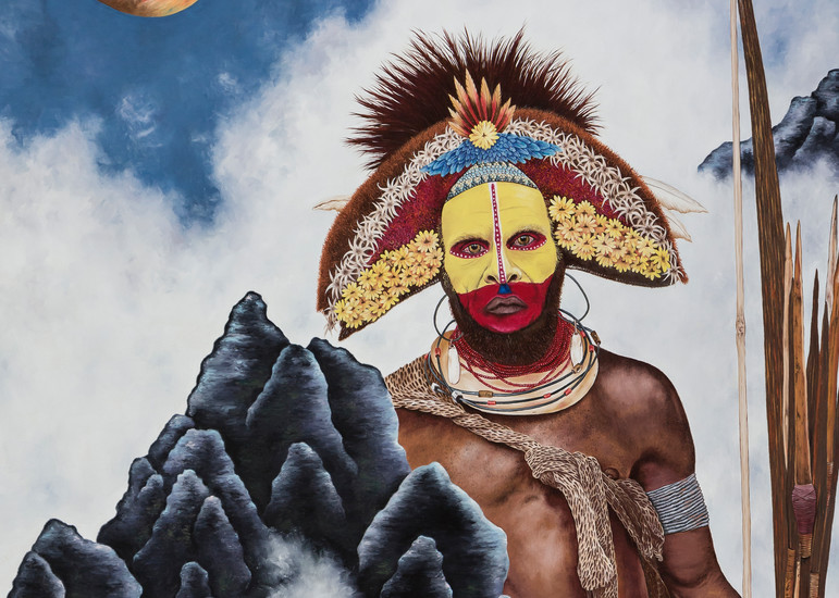 New Guinea Man   Prints Art | Mercedes Fine Art