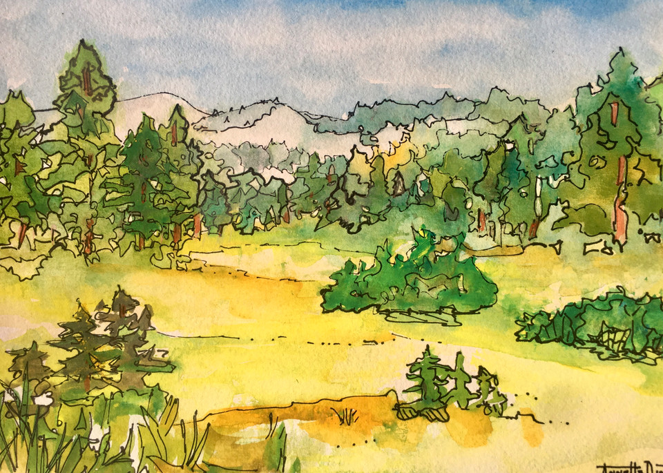 Yosemite Meadow  Art | vibrant art studio, Art by Annette Dion McGowan