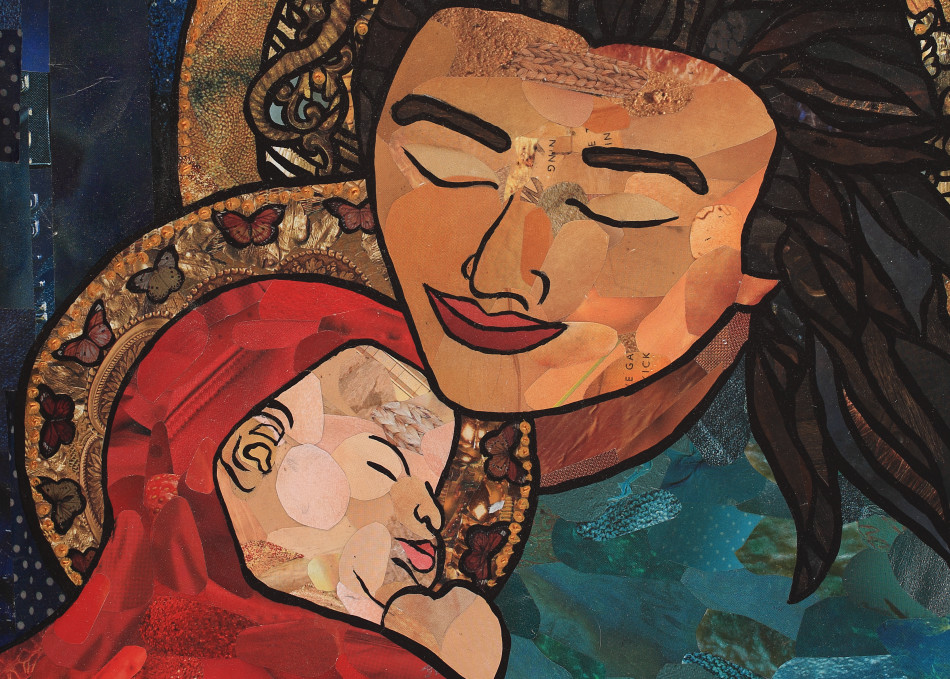 Madonna With Newborn Art | angelakriel