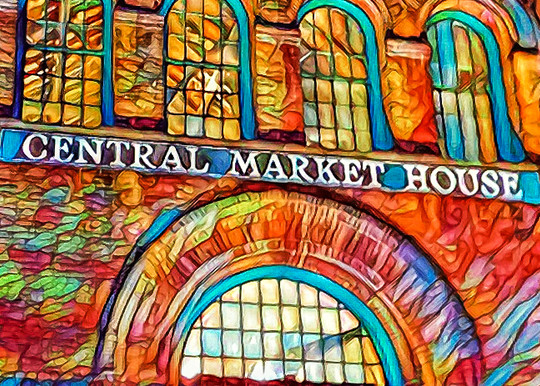 "Psychedelic Central Market" Photography Art | Inspired Imagez 