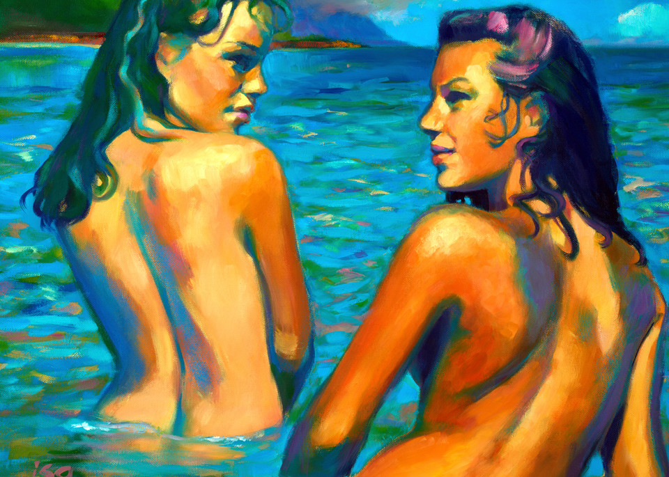 Isa Maria paintings, prints - coming of age - Makua Mermaids