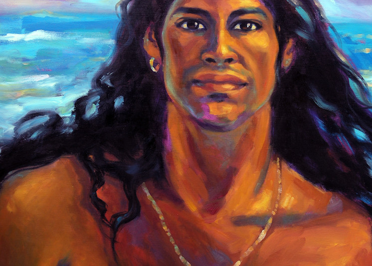 Isa Maria paintings and prints - Hawaii portraits, goddesses, gods - Wakea