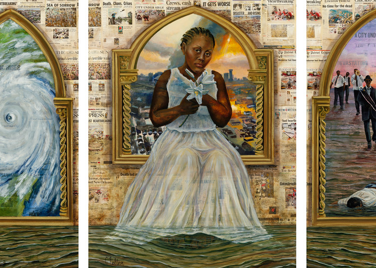 The Katrina Triptych Art | Channe Felton Fine Art