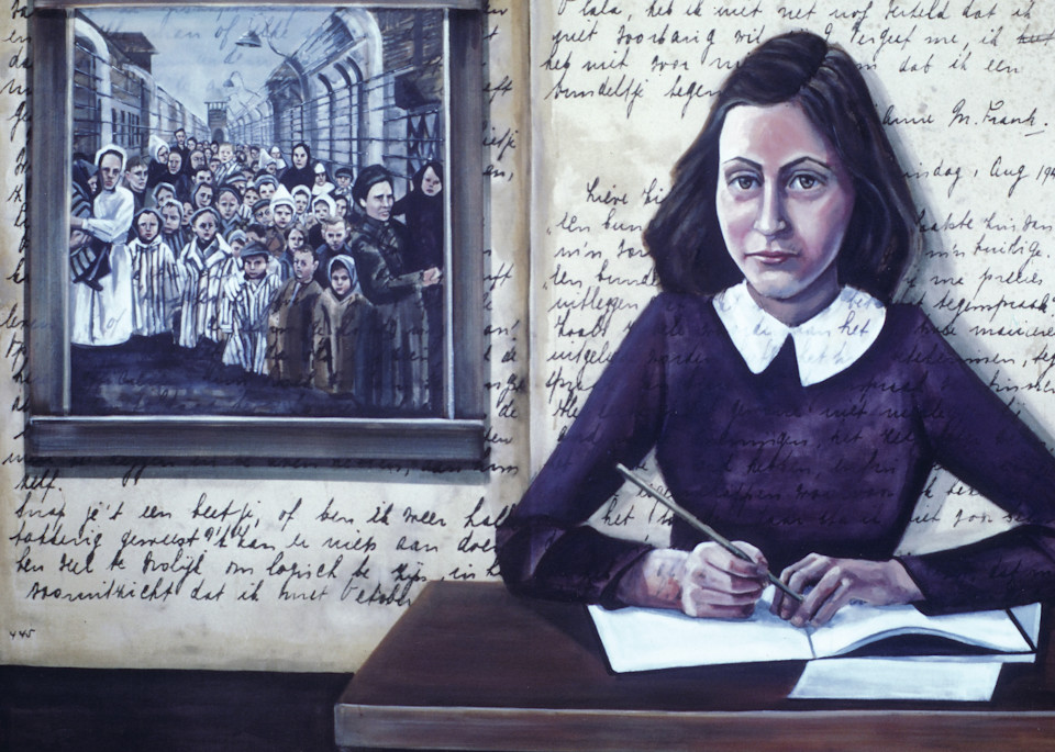 Anne Frank, The Last Page Art | Channe Felton Fine Art