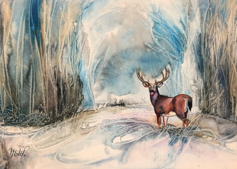 Stag In Cathedral Forest Art | Christy! Studios