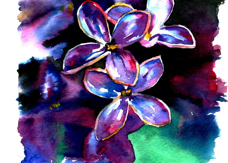 Lilac Flower Art | Christy! Studios