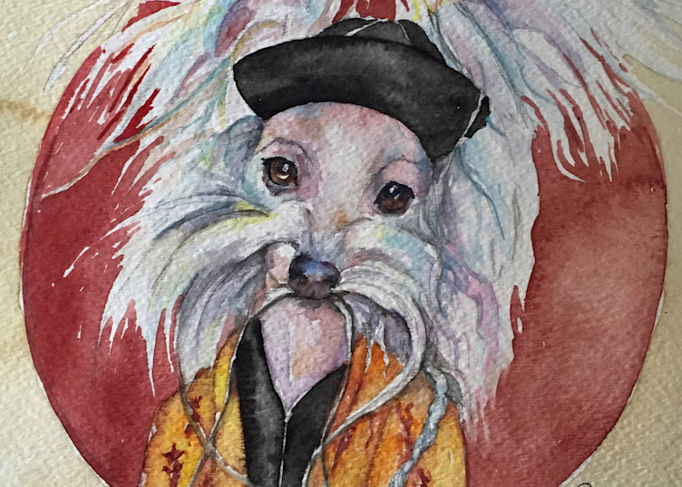 Tasso Chinese Crested Fu Man Chu Dog Art | Christy! Studios