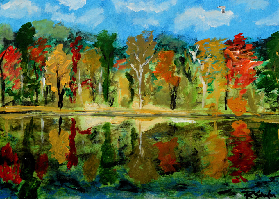 Fall At Griffey Lake Art | RSchaefer Art