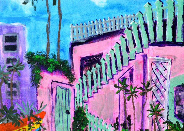 Floridian Courtyard Art | RSchaefer Art