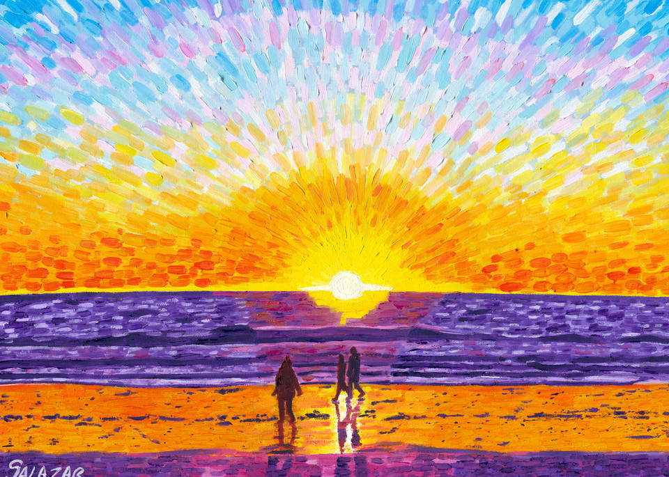 Venice Beach Sunset Art | War'Hous Visual Art Studio