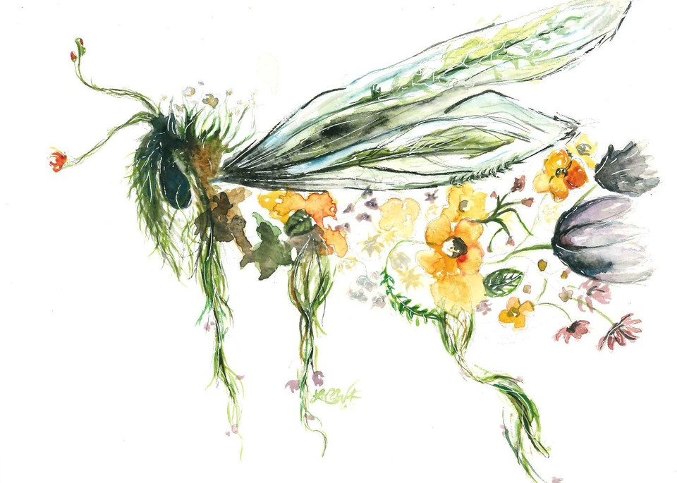 Honey Bee Art | Lauren Walters Fine Art
