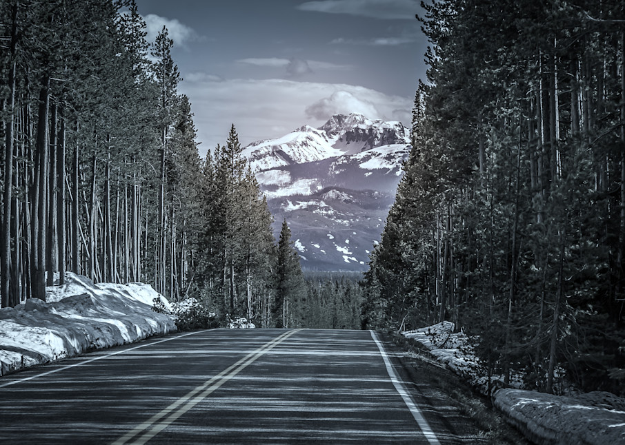 Yellowstone Highway Photography Art | Connie Villa Photography