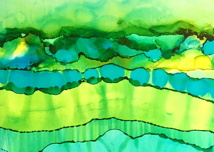 Water Layers Illuminated Art | Sandy Smith Gerding Artwork