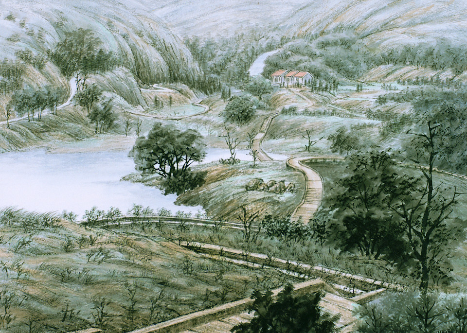 Ancient Mountain Road Art Print