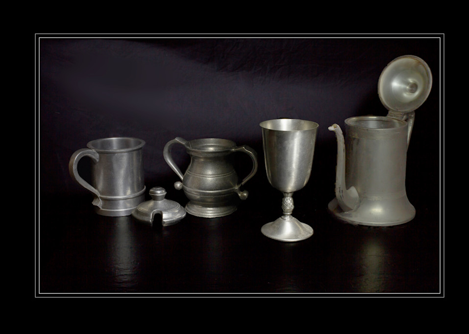 A Fine Art Photograph of Old Fashioned Tea Kettles by Michael Pucciarelli