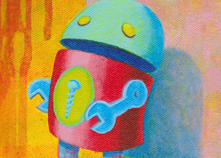 Sad Robot Art | Davenik Art