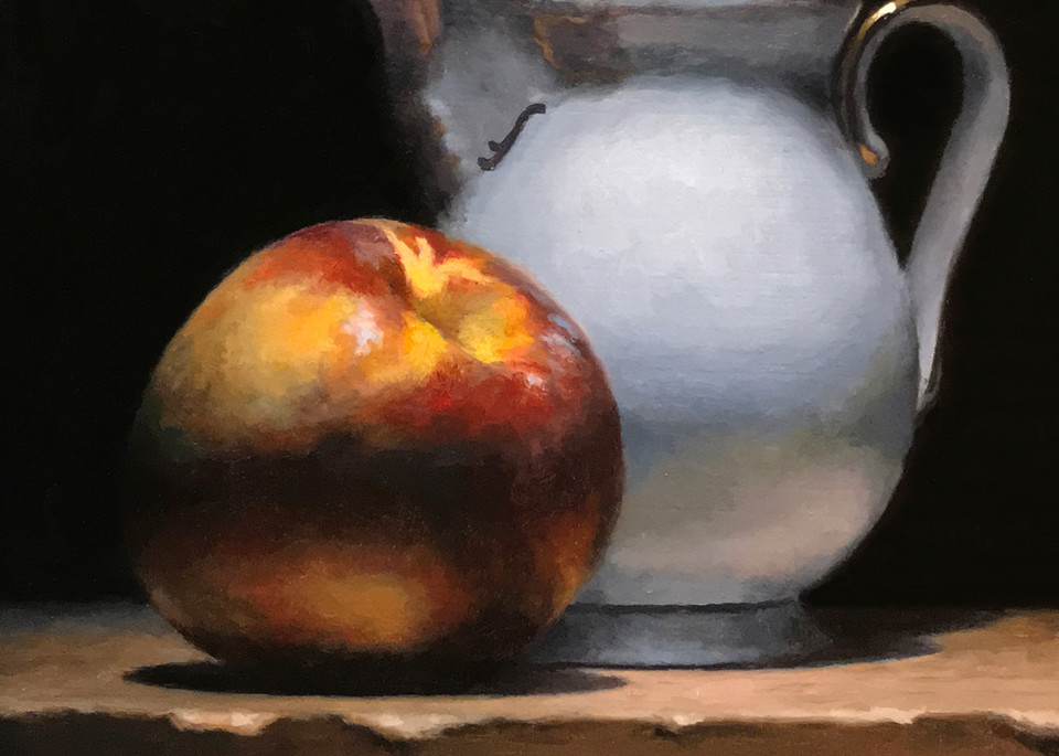 Nectarine And Creamer Art | Jeff Hayes Fine Arts