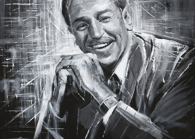 Walt Disney Portrait Acrylic on Canvas