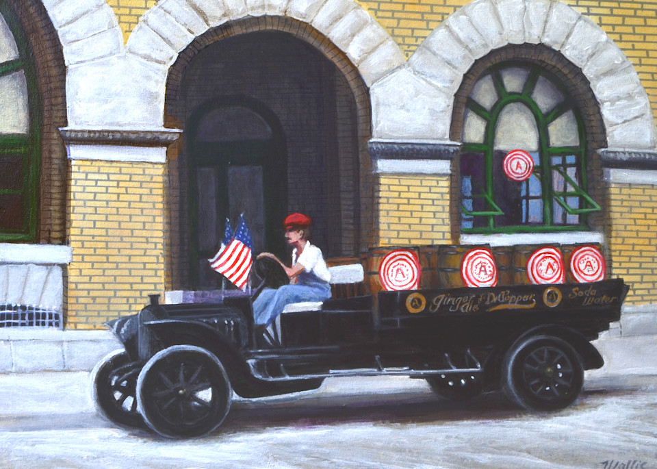 Dr Pepper Delivery Truck 1919 Art | Charles Wallis