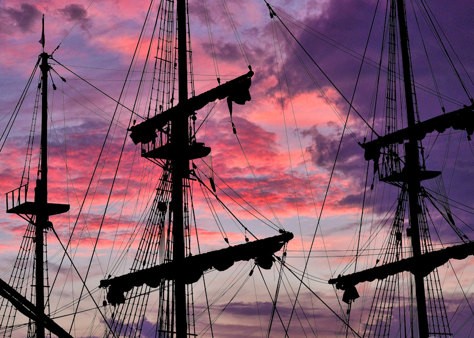 Tall Ships Sunset Photography Art | Robert Williams Photography