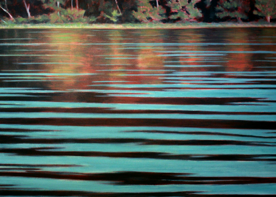 Minnesota Water   In Turquoise And Magenta Art | Lidfors Art Studio
