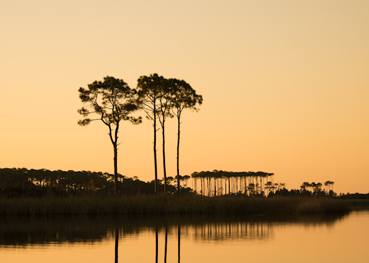 Western Lake Orange Sunset Art | Modus Photography