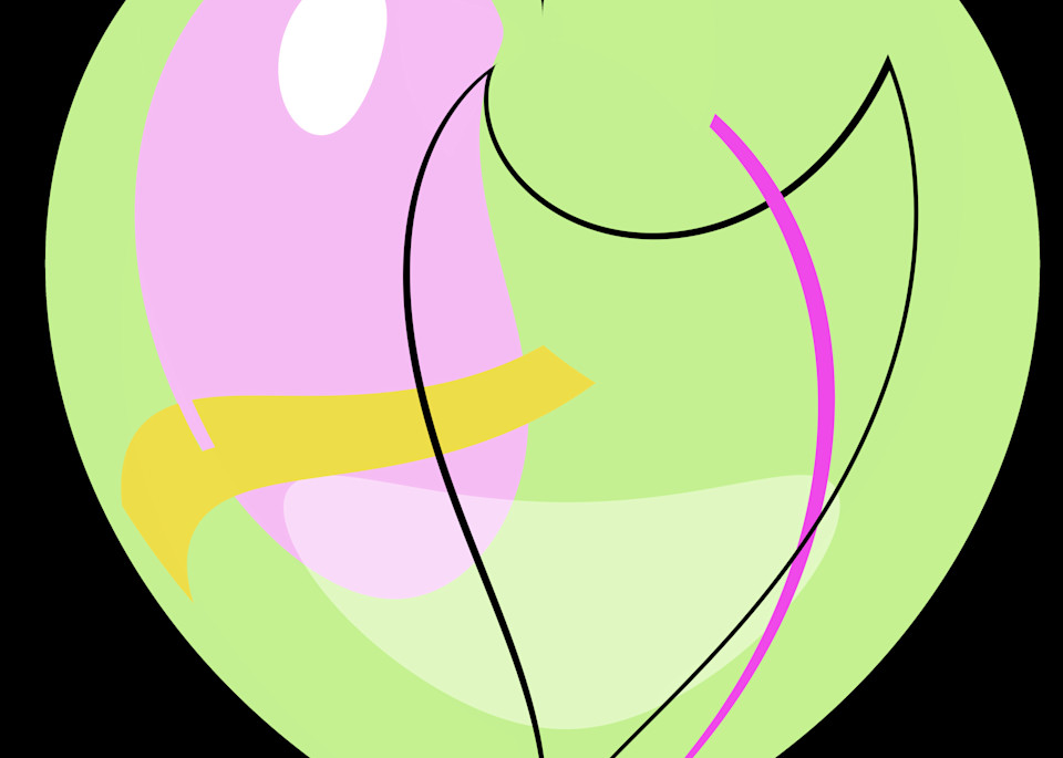Pastel Green Heart Art | karenihirsch