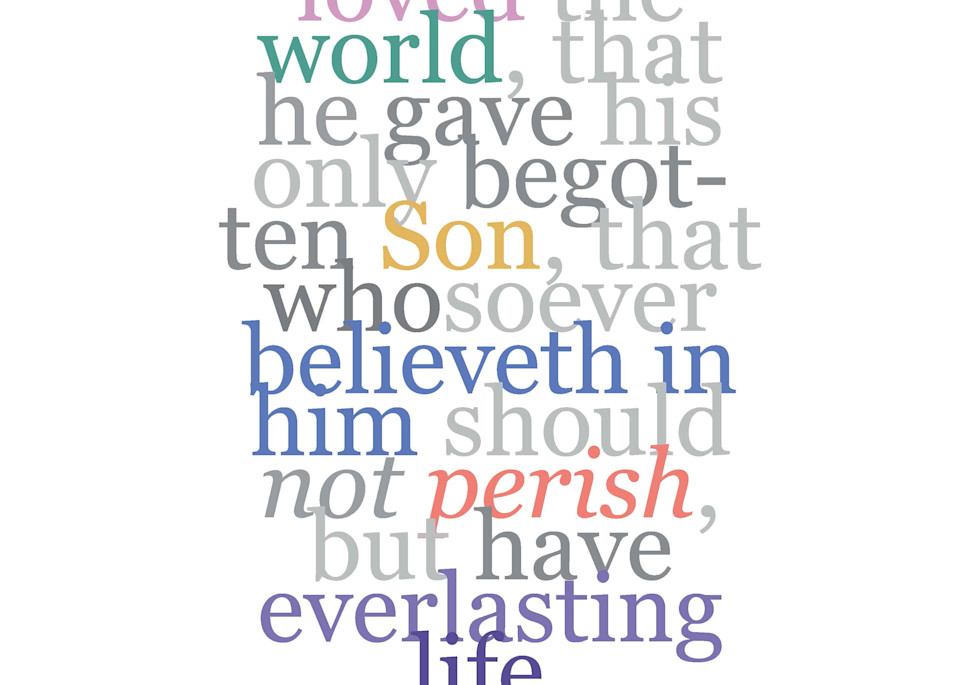 John 3:16 Faith  Verse