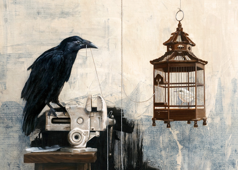 Atonement | Richard Hall print | mythology | Raven, vice, contraption 