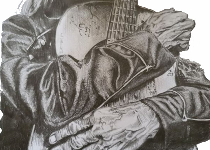 Musician Art, This Is A Portrait Of Willie Nelson Done By Paint Pen Artist John Lasonio